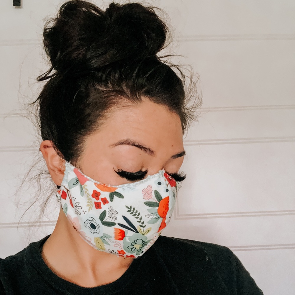 100% cotton face cover